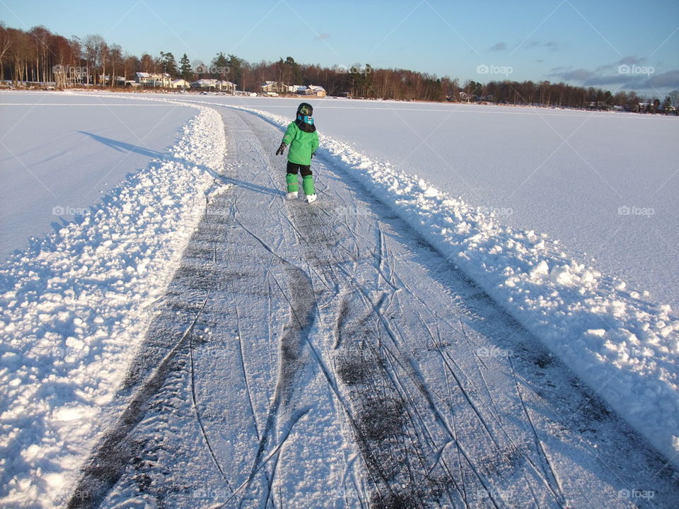 Frozen river