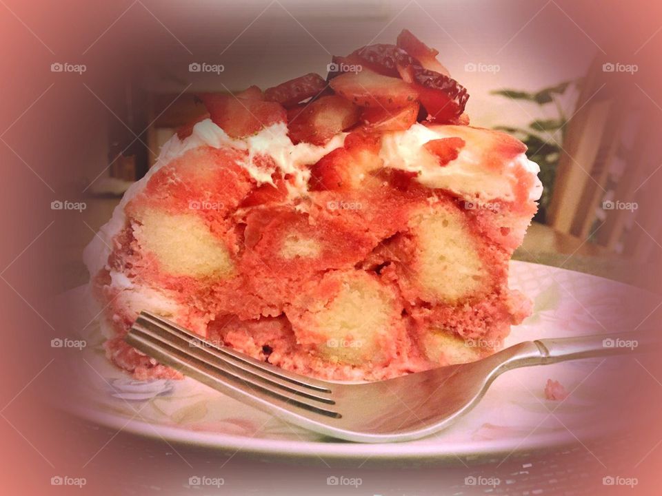 Strawberry shortbread
