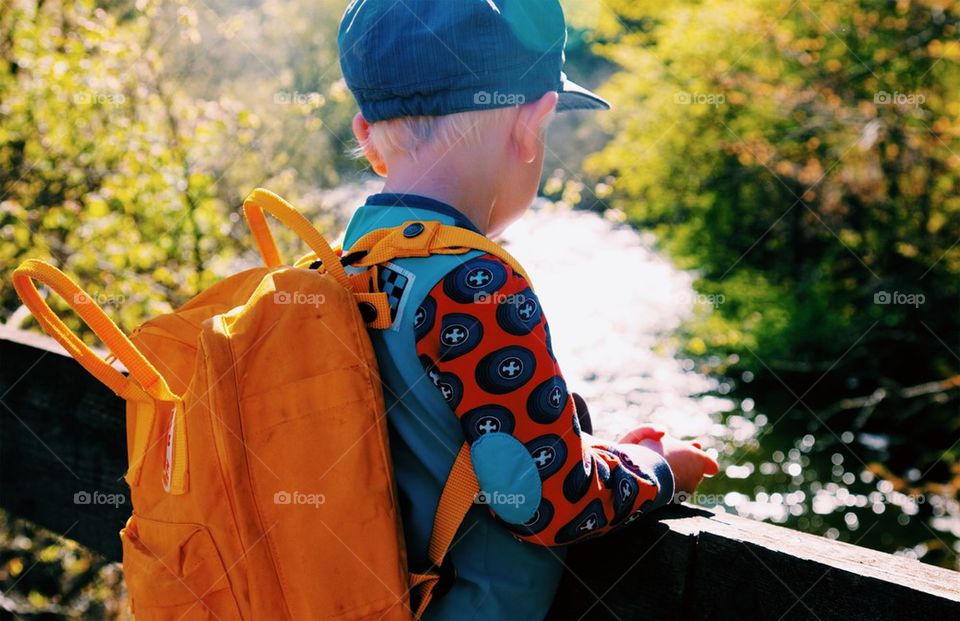 Little Boy exploring