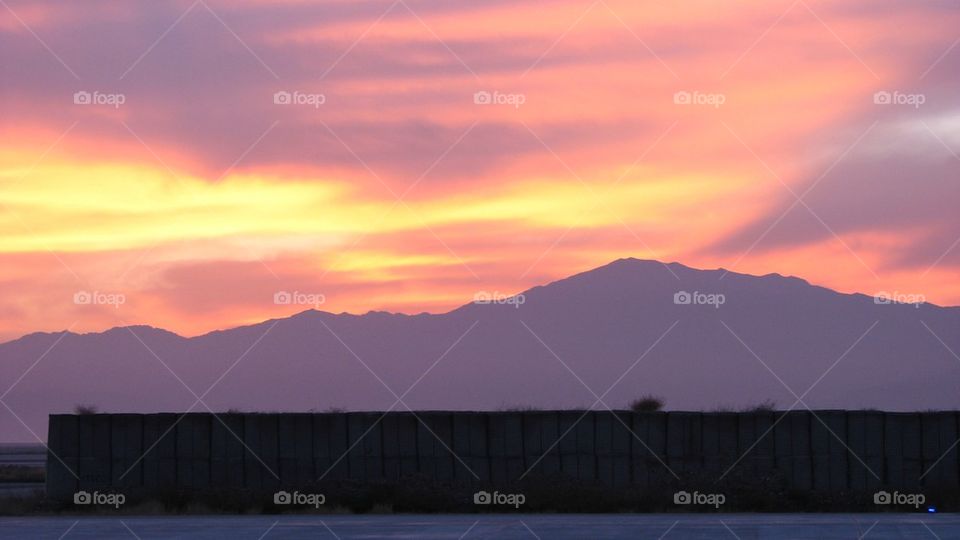 Afghanistan sunset 