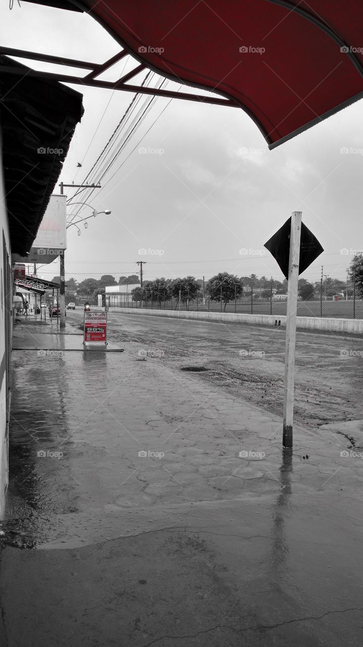 Rua, chuvisco, frio...