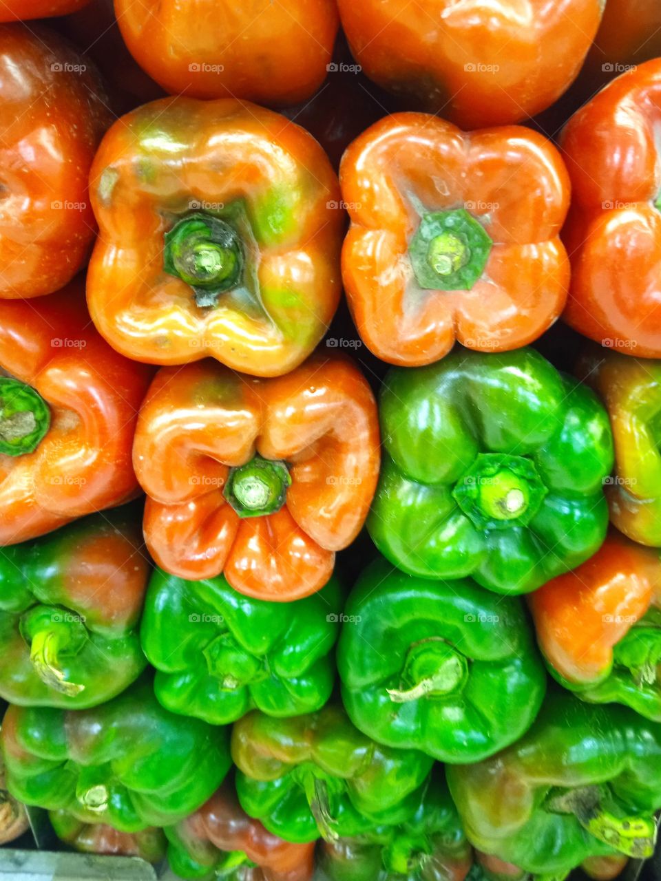 peppers in the supermarket