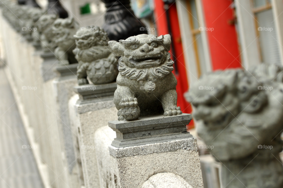 china chinese smile statue by hkjohan