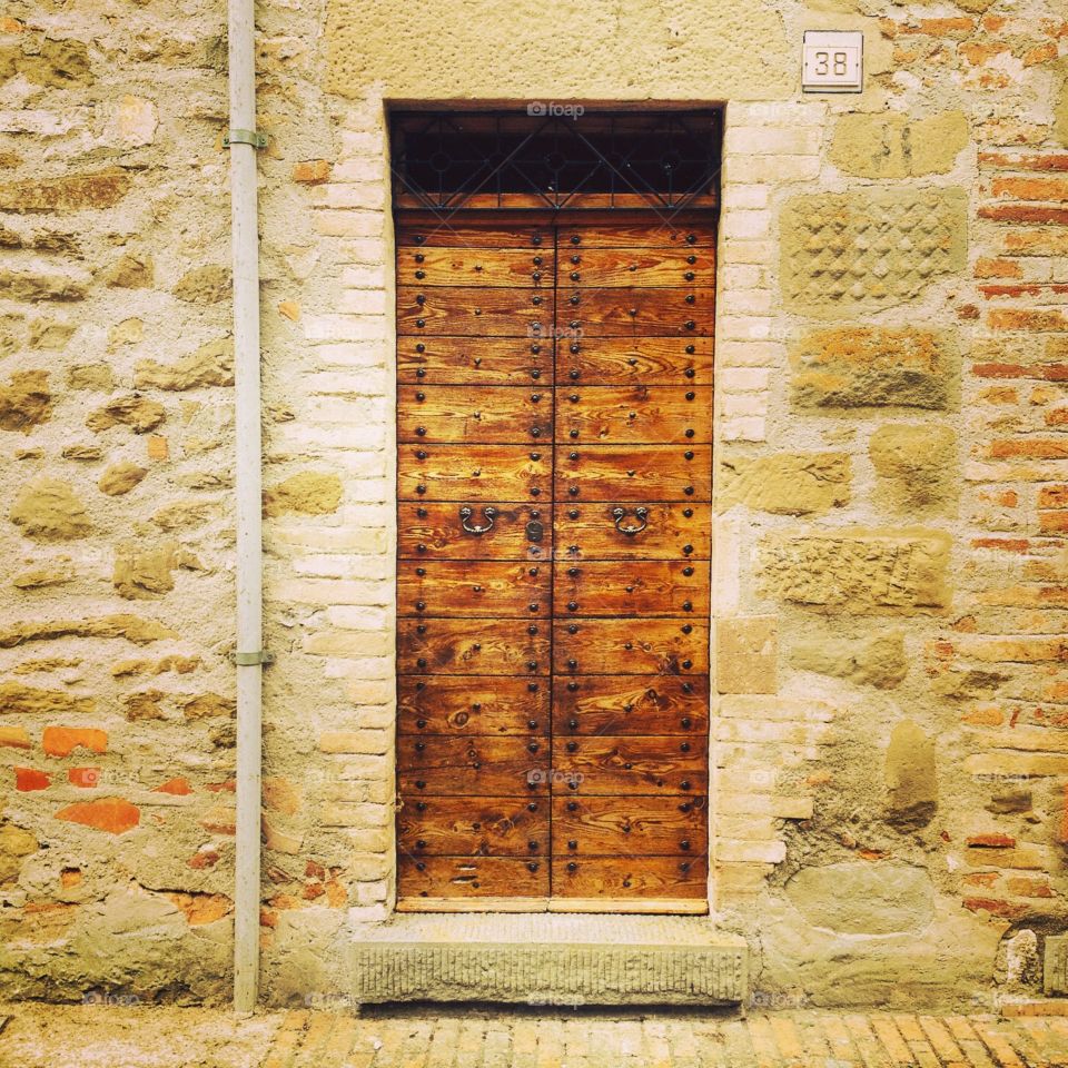 Tuscany old door