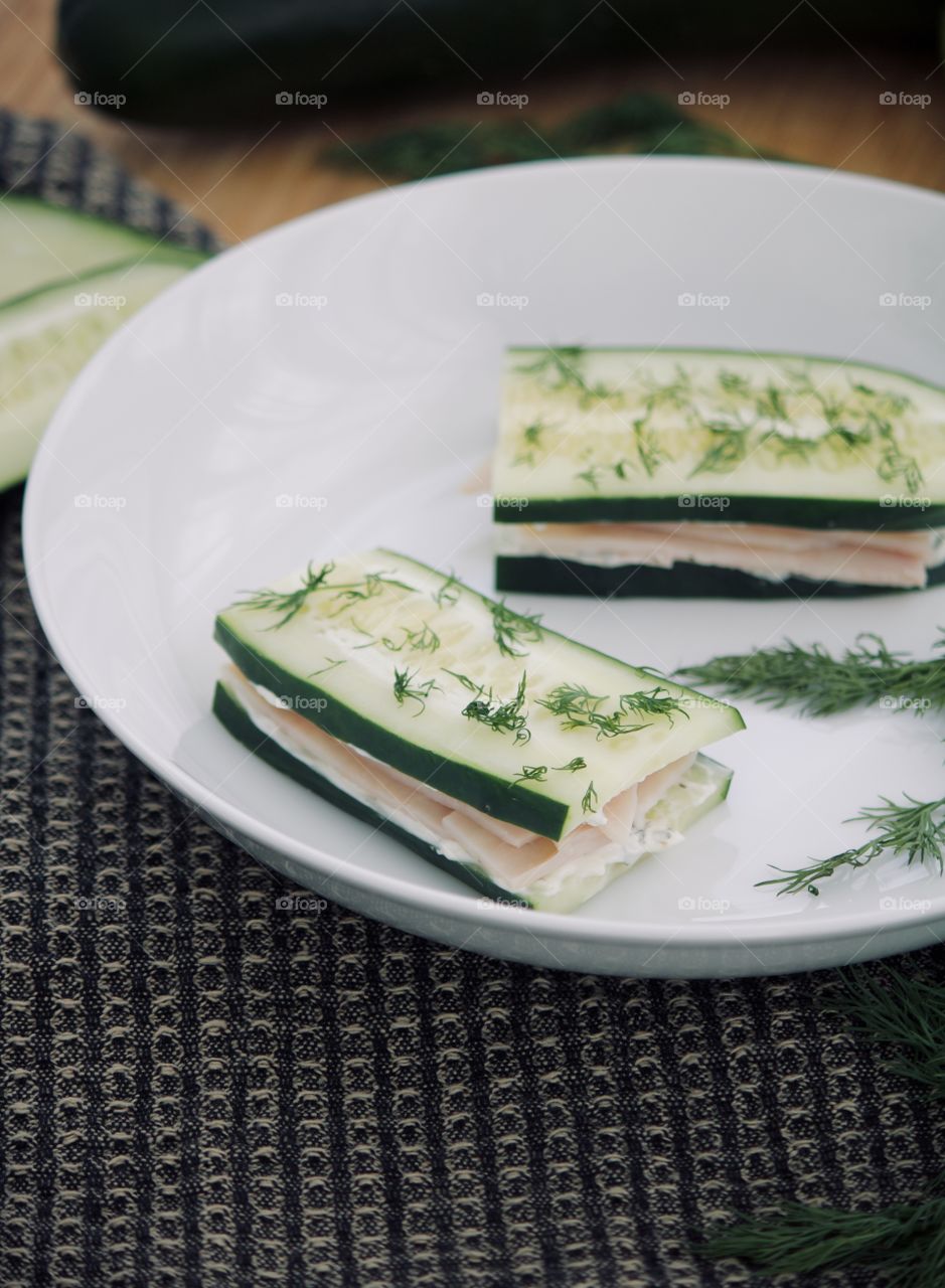 Cucumber Turkey Sandwich 