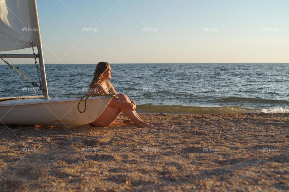 girl on the beach