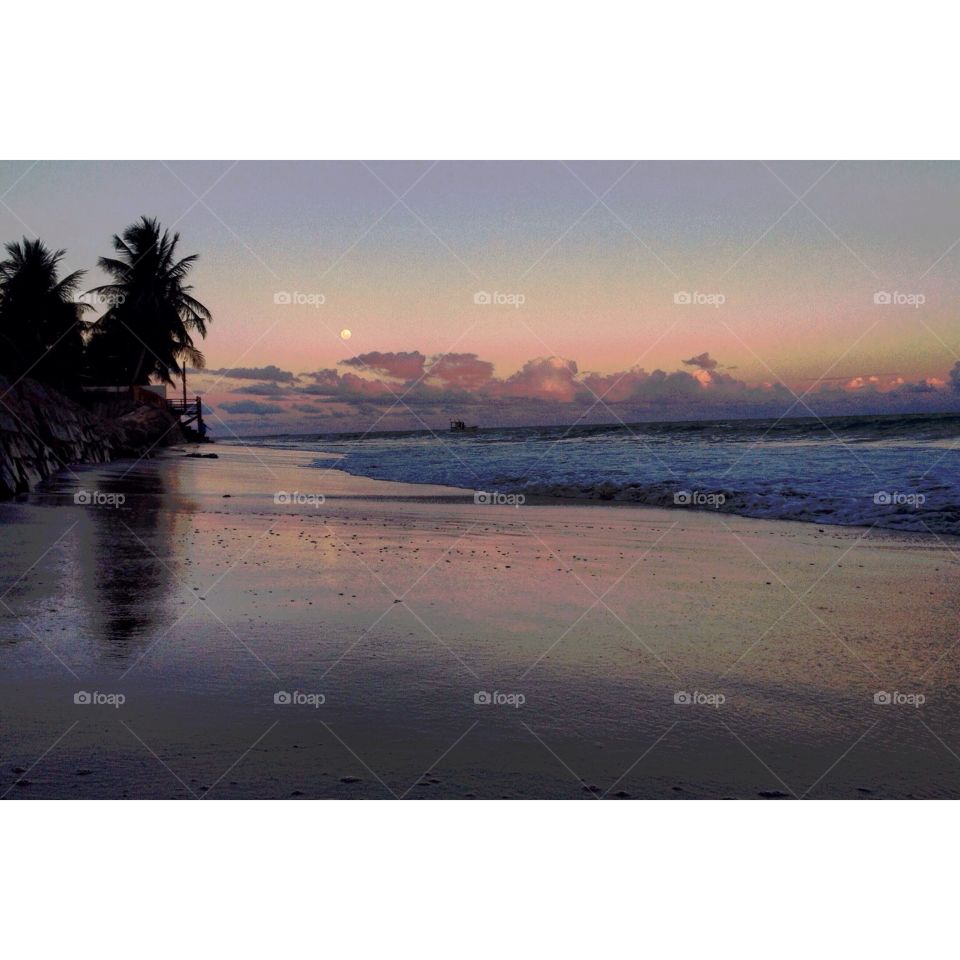 Beach, Water, Sunset, Sea, Ocean