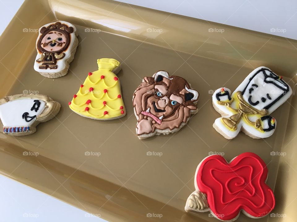 Beauty and the Beast Cookies