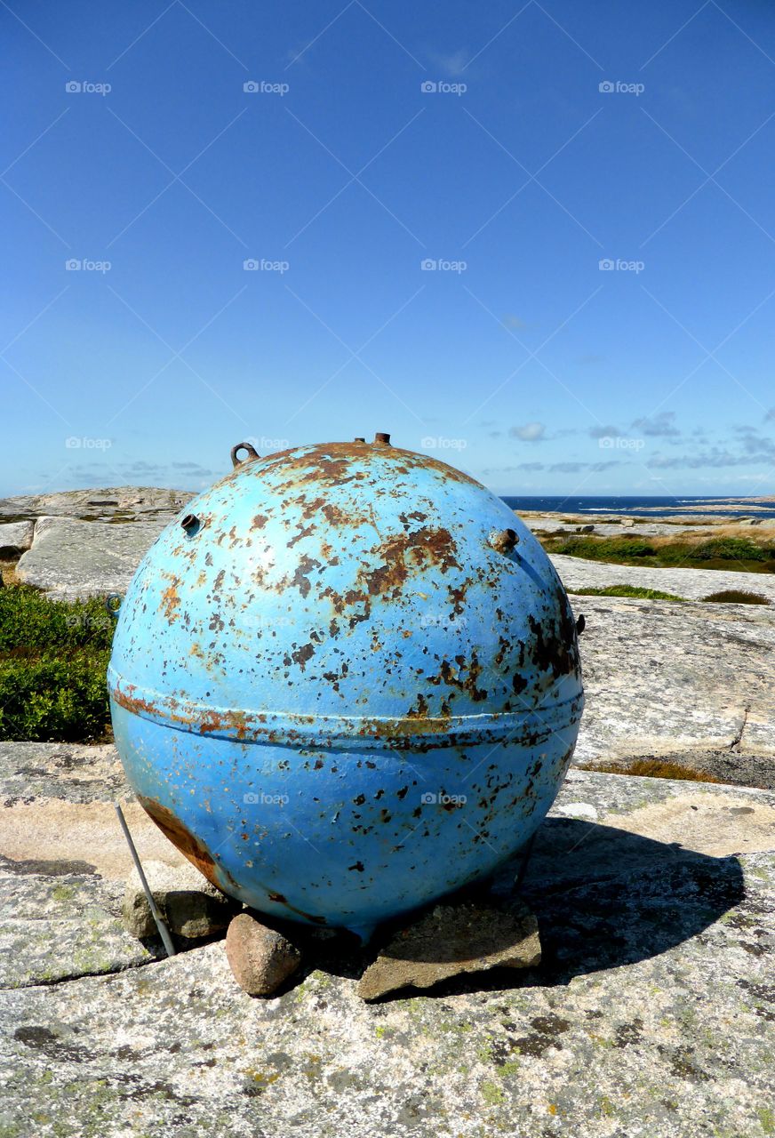 Blue buoy 