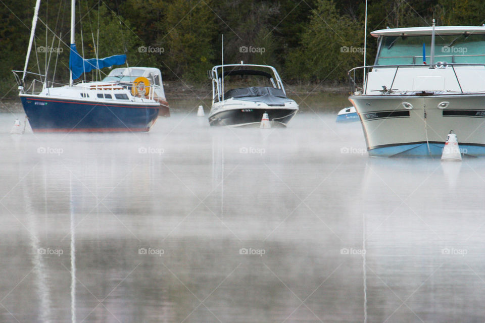 Ships on the lake