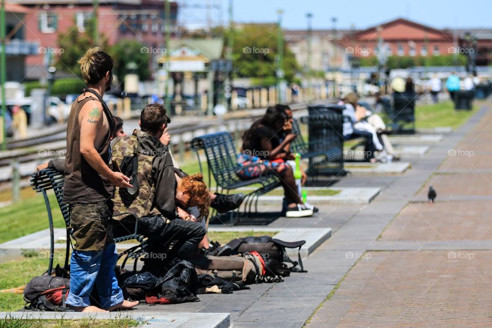 Homeless people in USA 