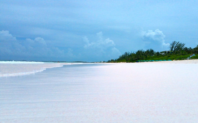 beach pink white sand by lilduval