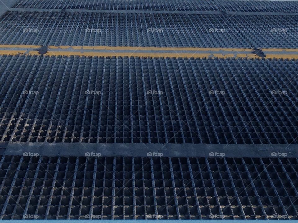 Grate for drawbridge 