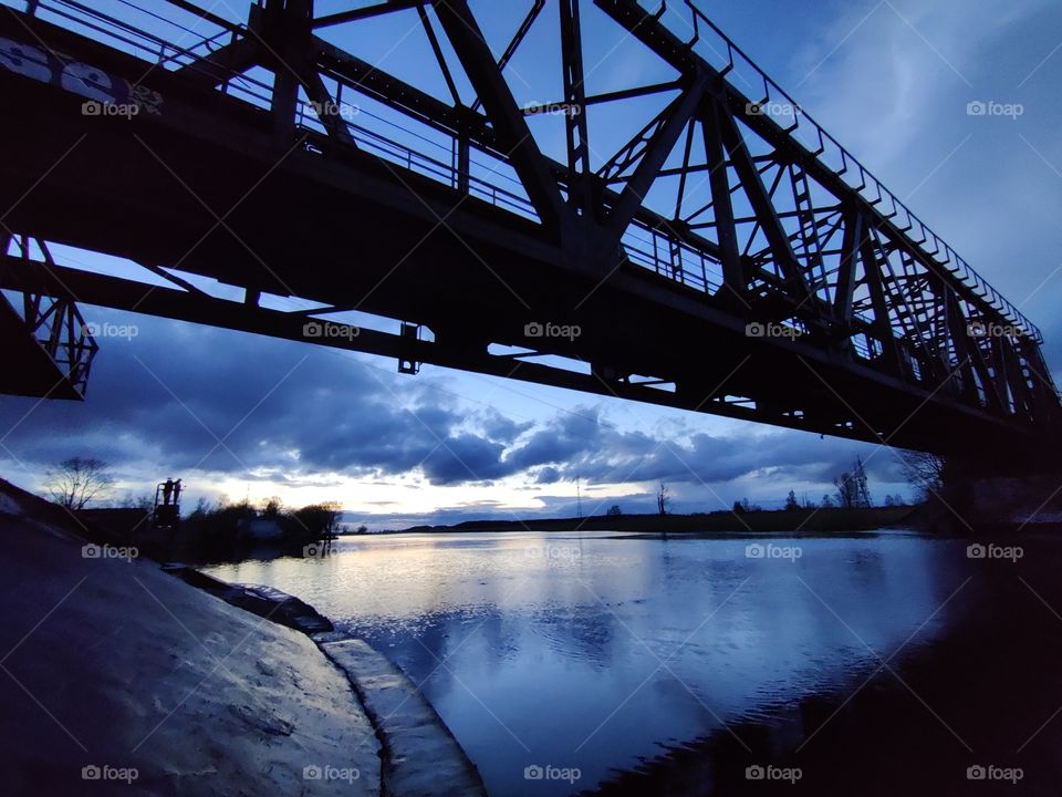 An abandoned railway bridge