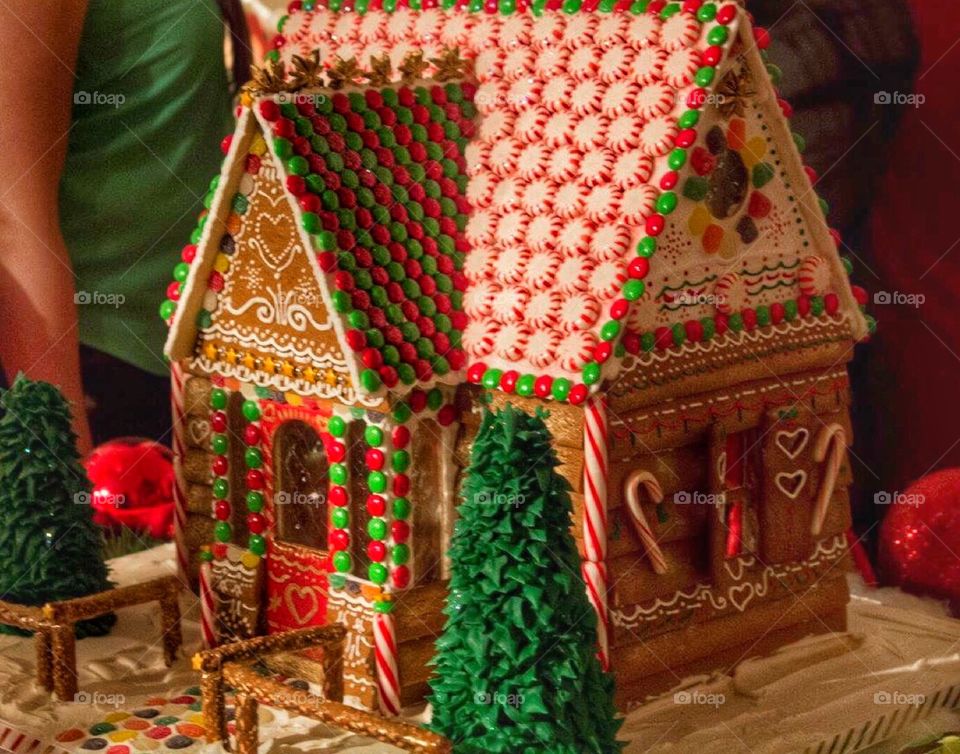 Ginger bread mansion. A ginger bread house 