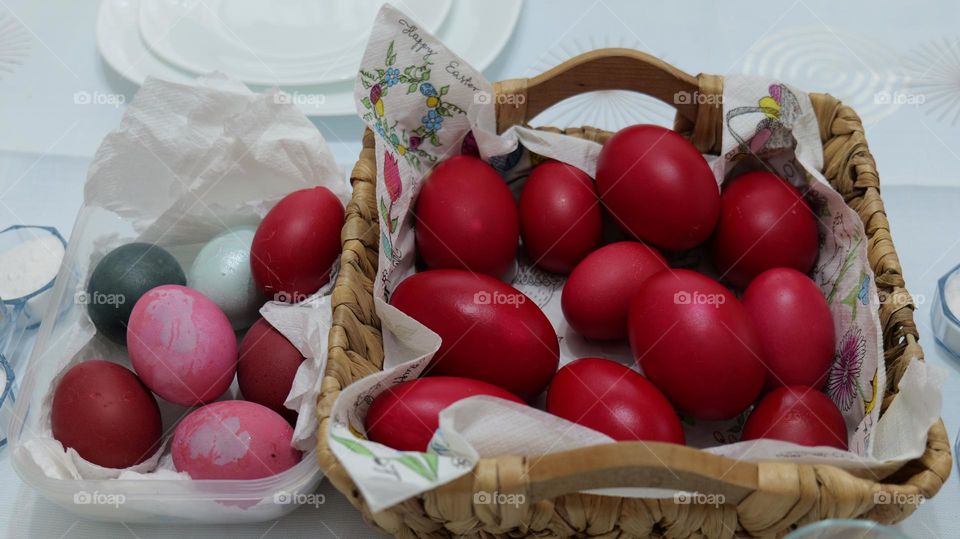 eggs and basket