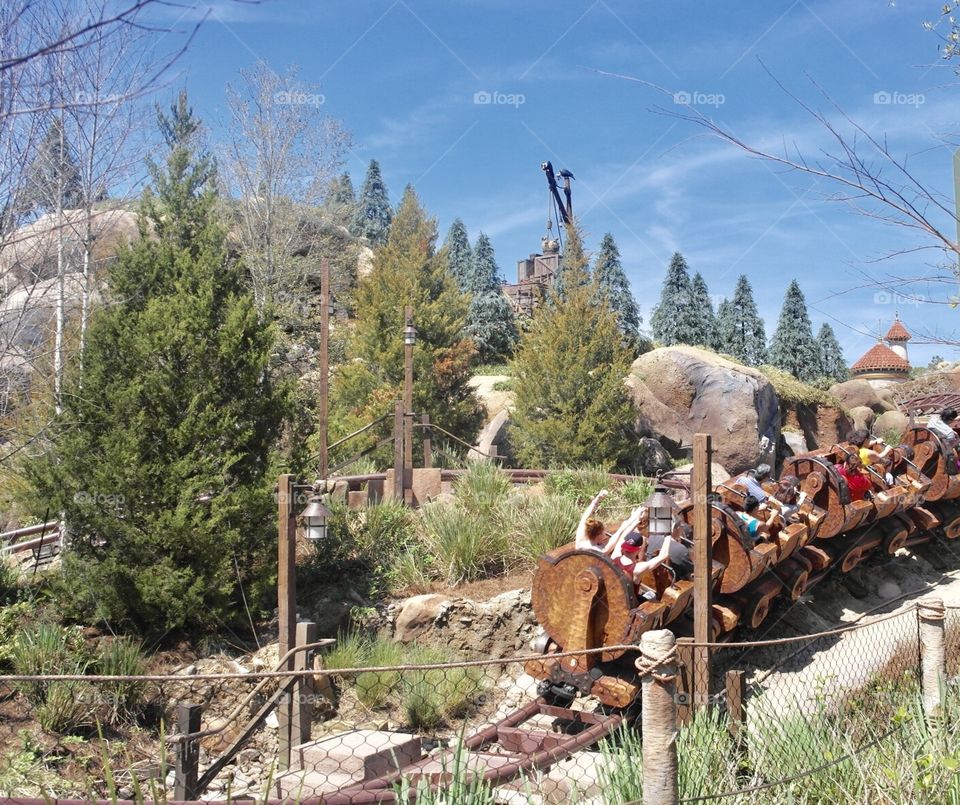 Fun at rollercoaster