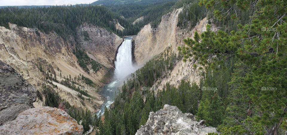 national park waterfall