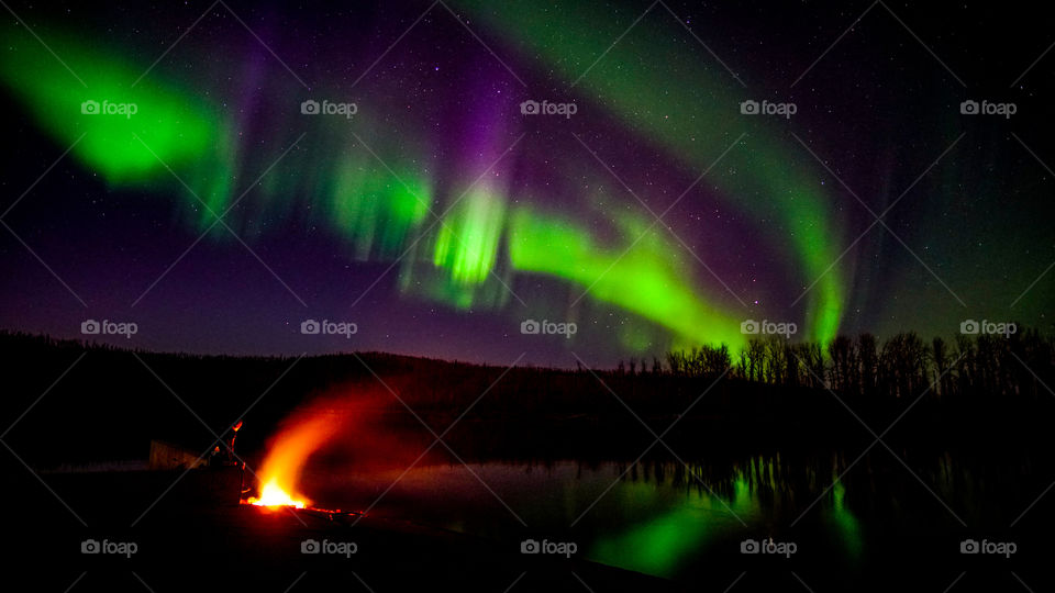 Northern Lights, Fort McMurray, Alberta, Canada