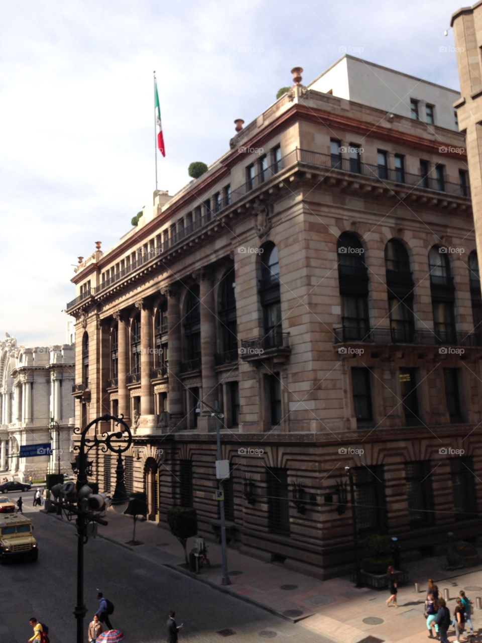 Historic buildings, downtown Mexico City 