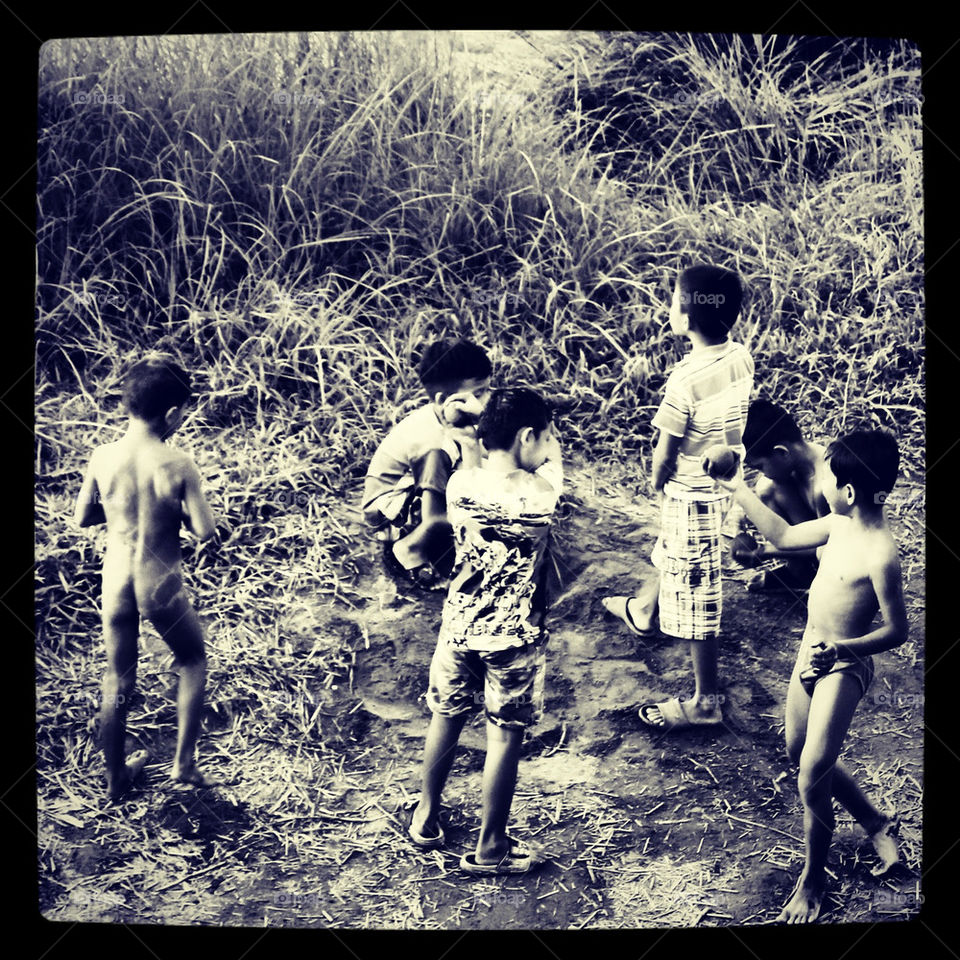 Playing in vang vieng
