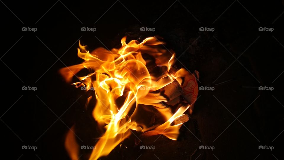 Flame, Hot, Fireplace, Heat, Bonfire