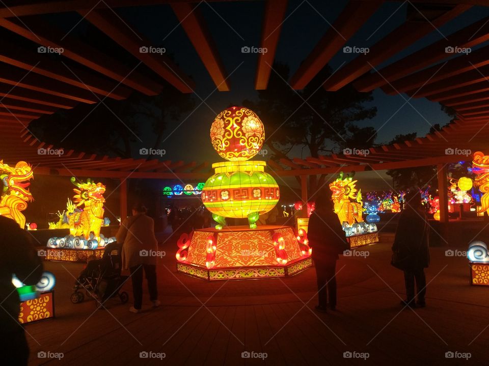 Dragons at Chinese Lantern Festival