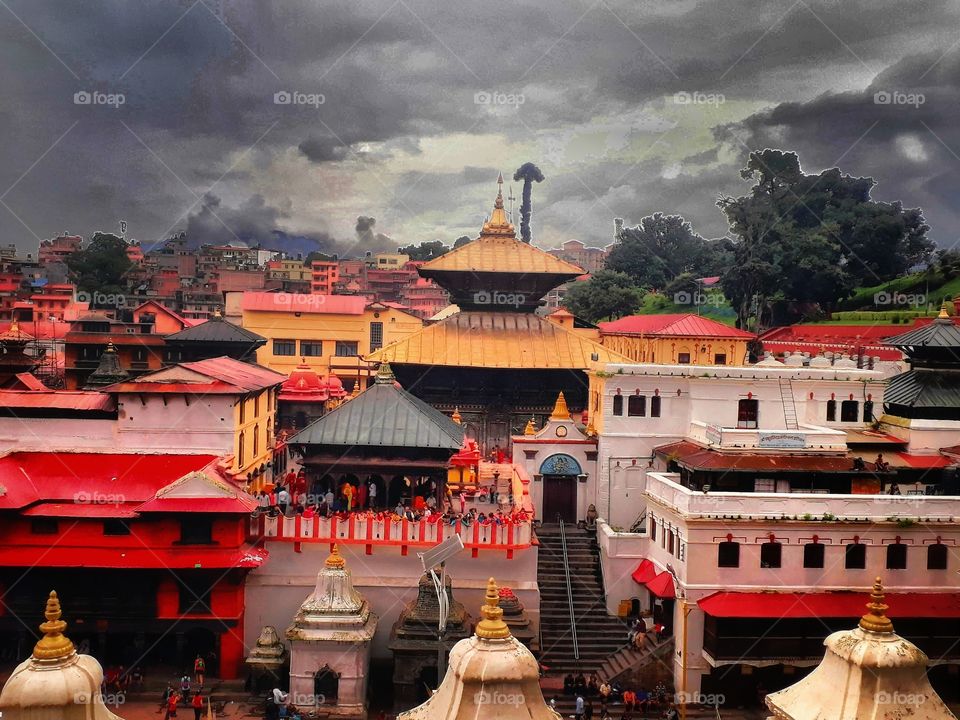 Pashupatinath in HDR mode.