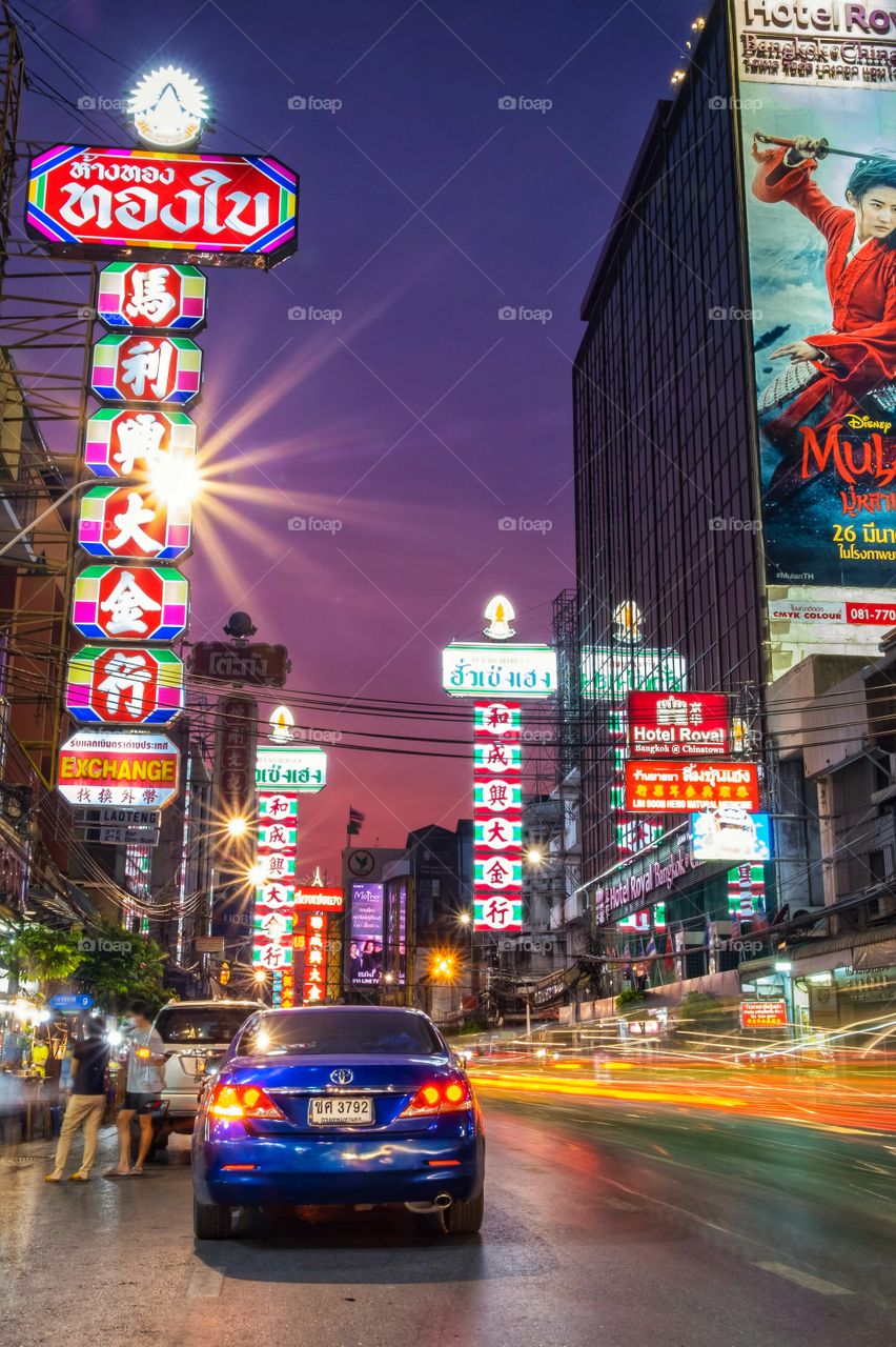 China town street food in Bangkok Thailand