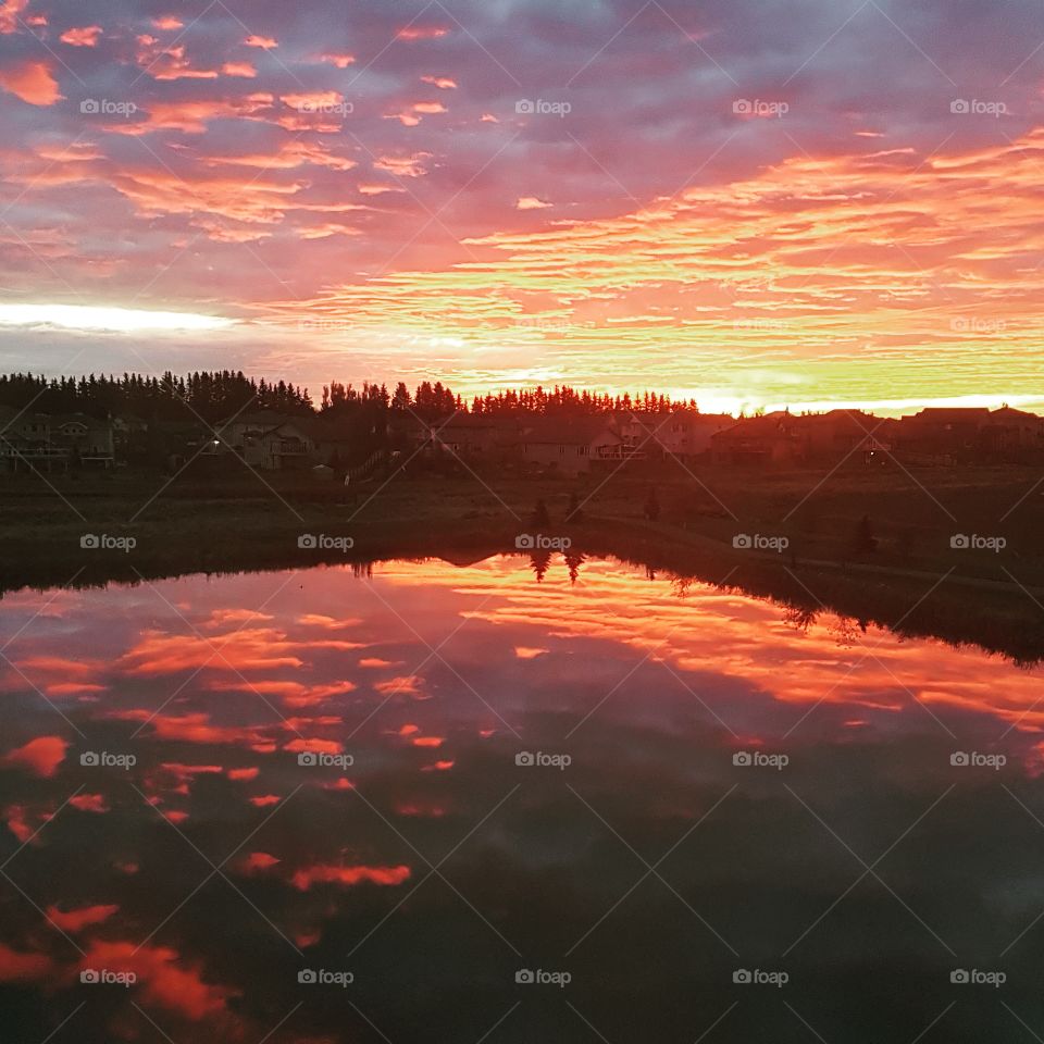 Sunrise in my backyard