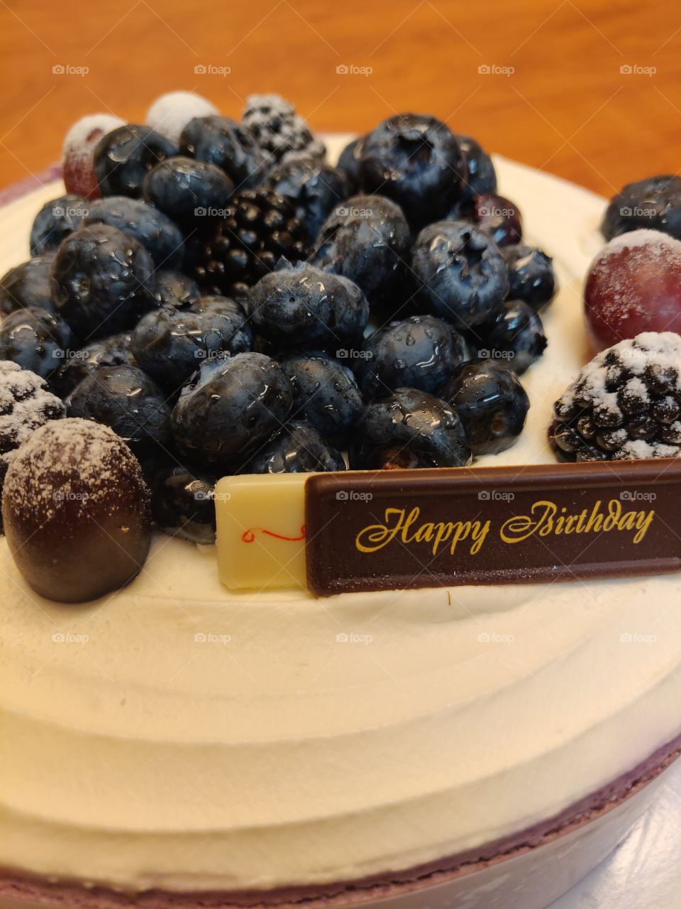 Blueberry Yogurt Birthday Cake