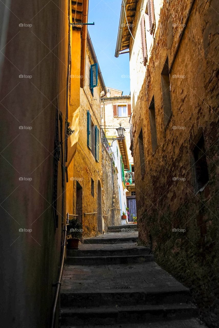 Tuscan street in Montepulciano