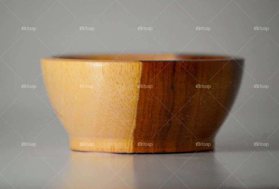 Wooden bowl made by indigenous people from the red crown village Bahia Brasil