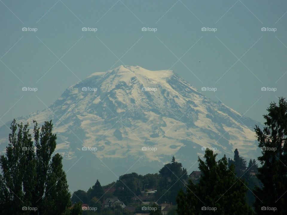 Mount Rainier. on a drive