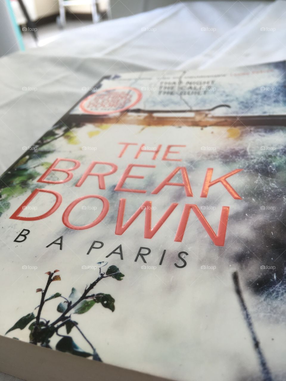 The Break Down by B.A. Paris, an amazing book from the Author or Behind Closed Doors. 