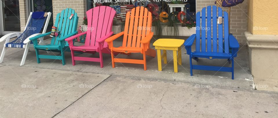 Colorful chairs 