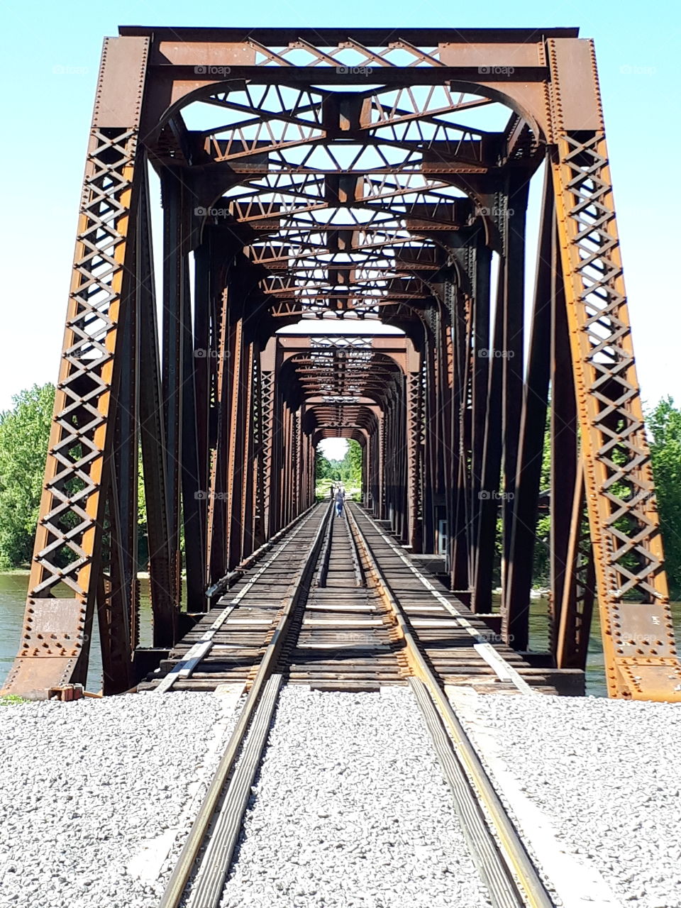 rusty bridge railroad