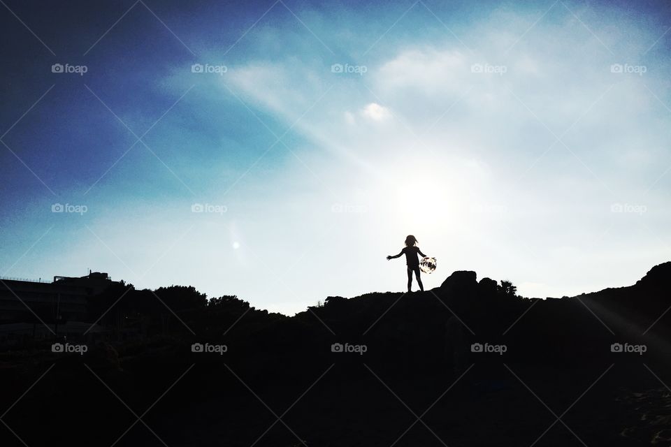 Silhouette of a child 