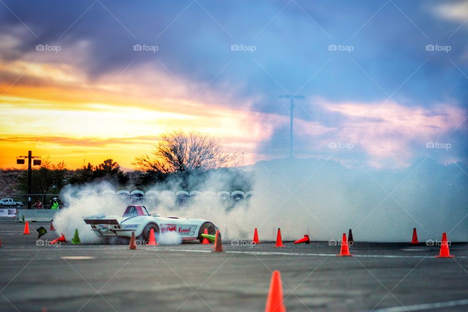 Autocross burnout