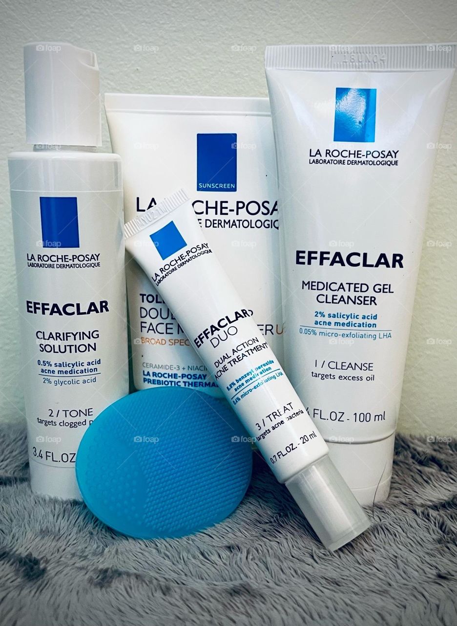 I never travel without my favorite skin care products La Roche-Posay