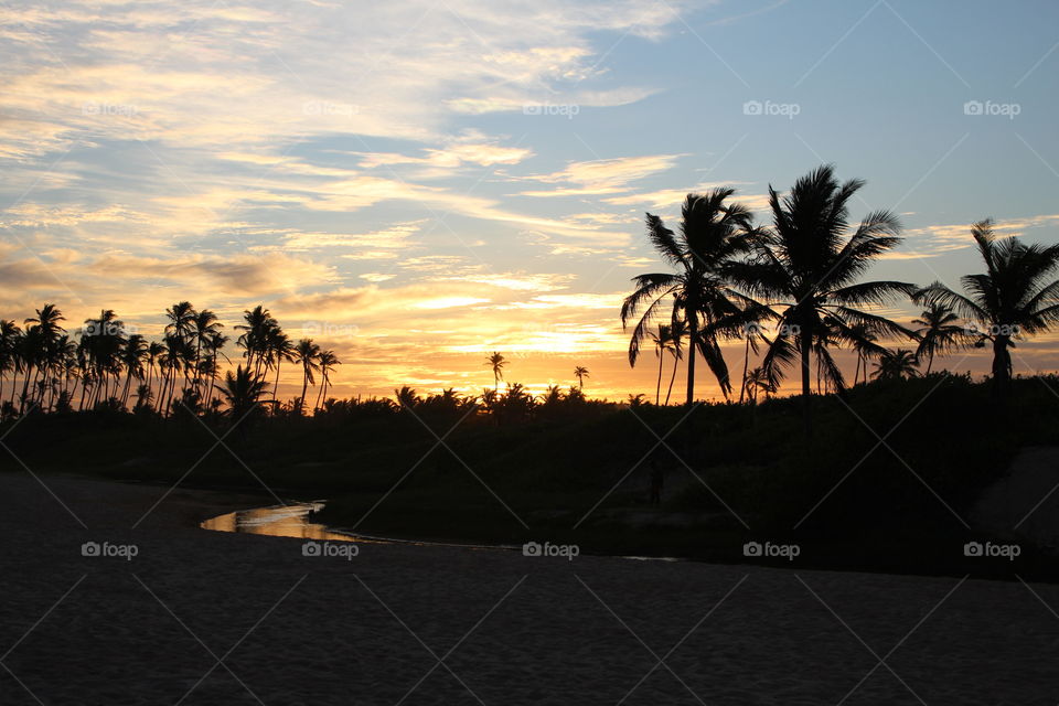 Sunset at the beach