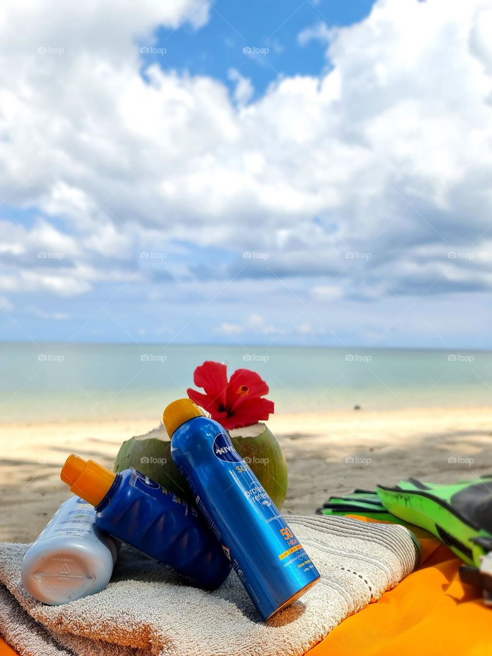 Sunscreen: the secret of sun- kissed glow while sunburns at bay.