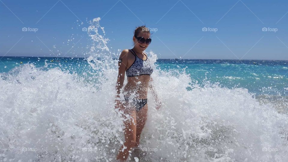 Beach#sea#smile#waves#blue