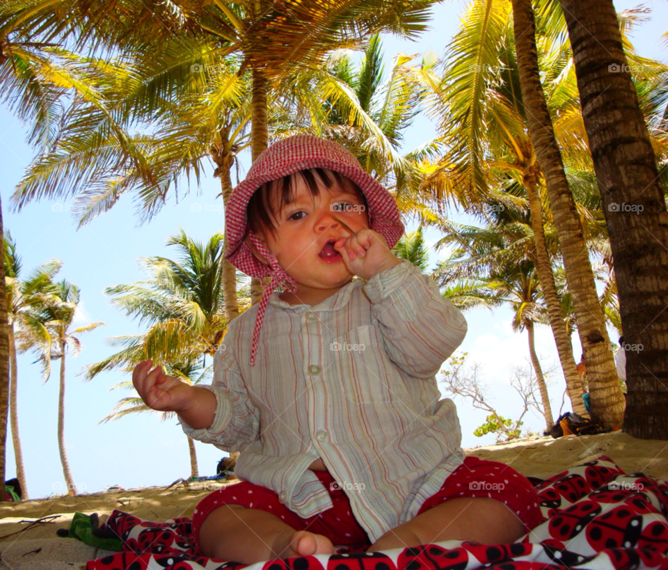 beach face summer child by chrille_b