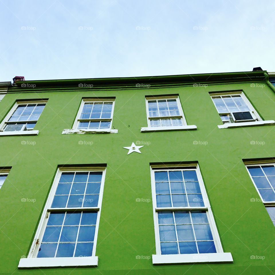 Green Brick Building