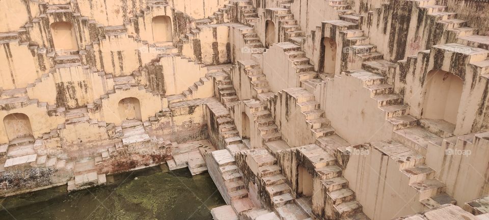 indian old place of king  called as "baori" constructed for the water conservation . This olace is situated at jaipur (rajasthan)