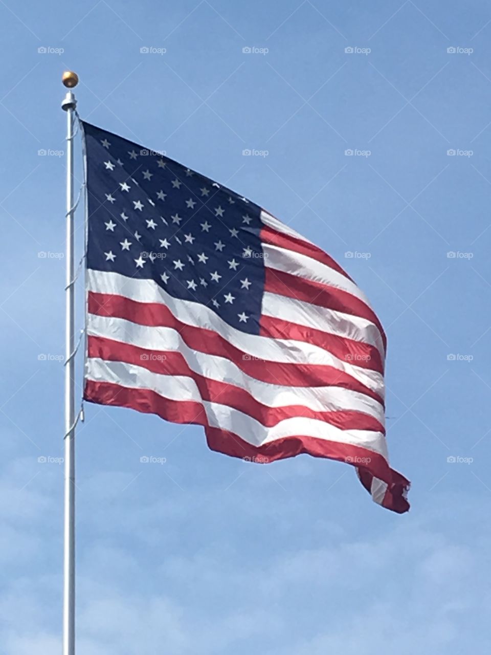 Old Glory Flying High