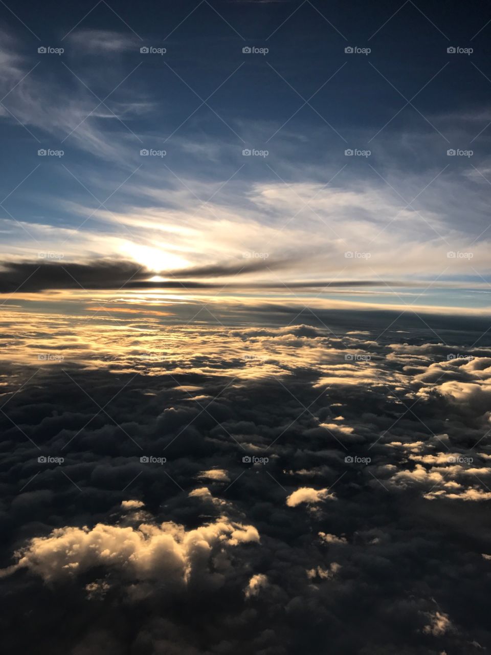 Sky from plane