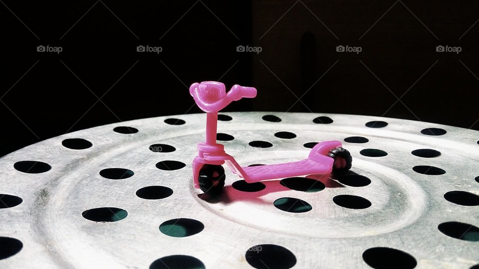 pink scooter