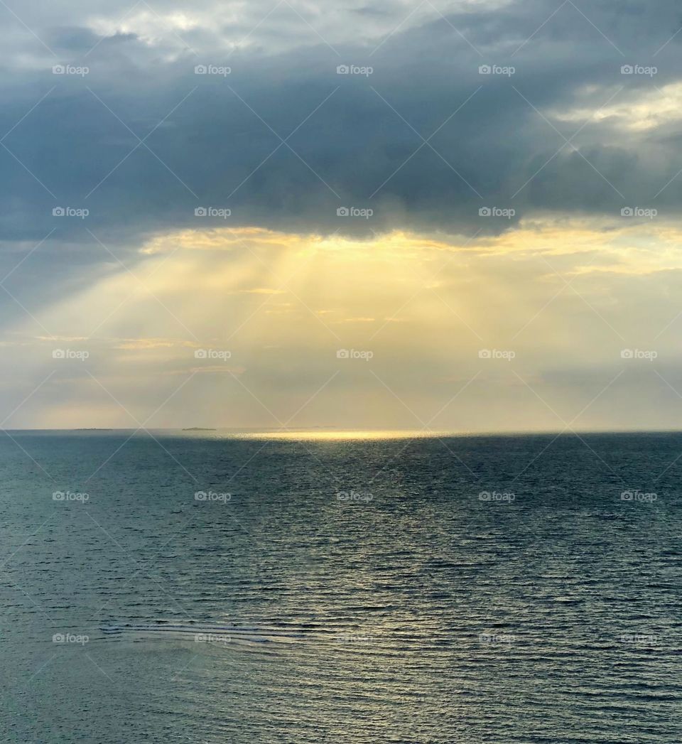 sunrise on the ocean